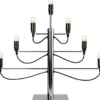 Adventsljusstake 'Milano' - Svart/Silver