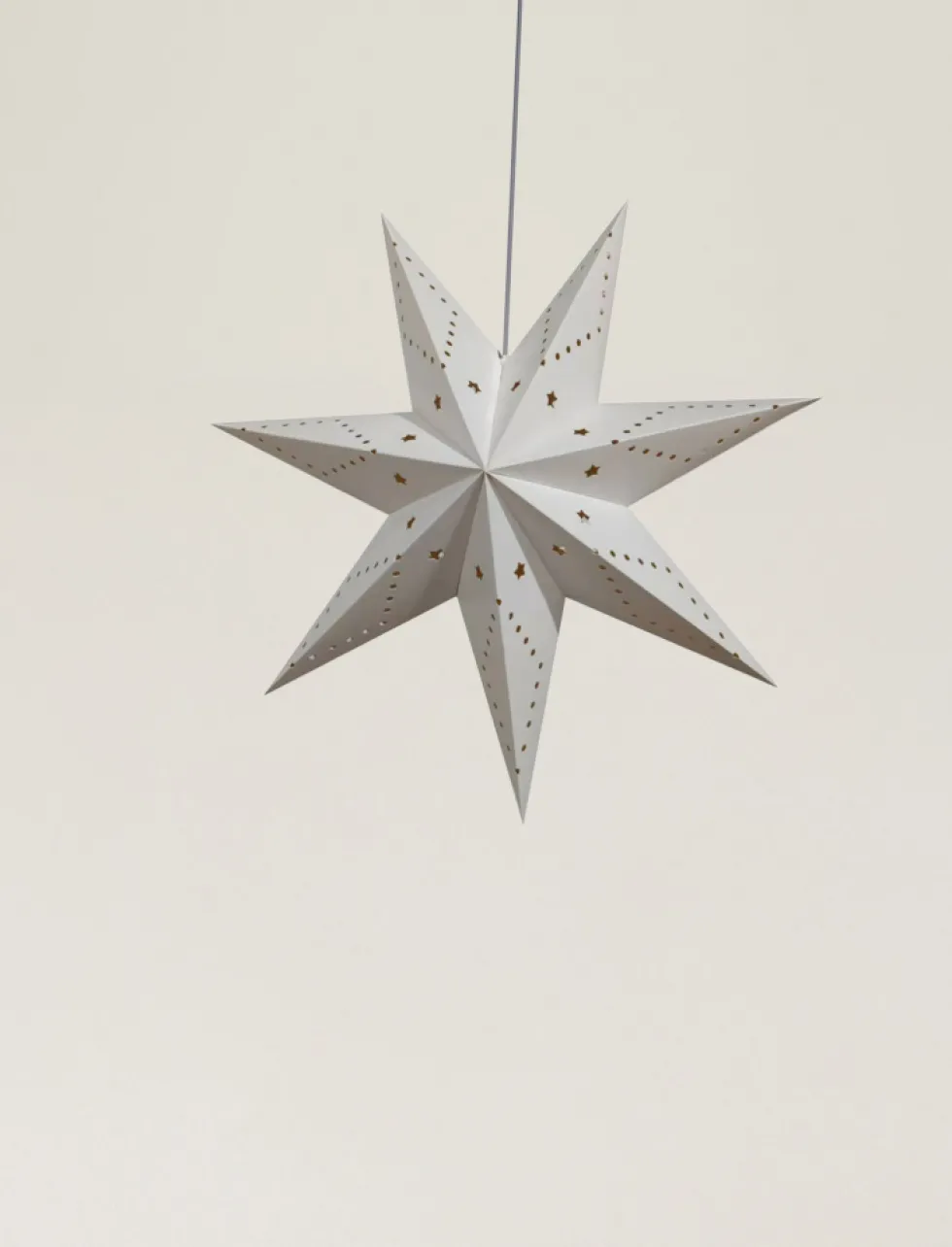 Adventsstjärna 'Skimra' 45cm - Vit