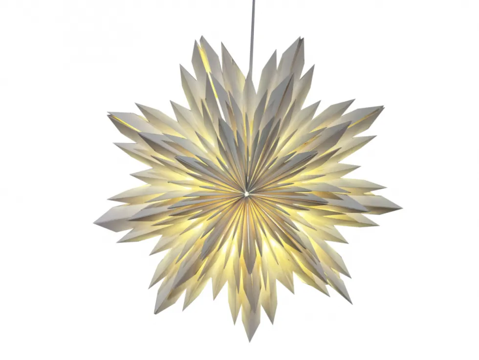 Adventstjärna 'Oslo' 60cm - Beige