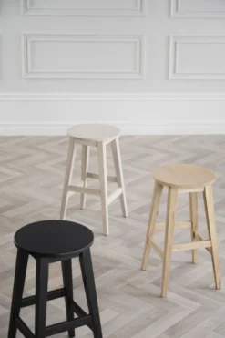 Barpall 'Austin' - Natur/Vit