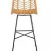 Barstol 'Cane' - Natur/Svart