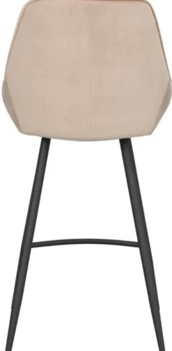 Barstol 'Sierra' - Beige/Sammet