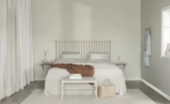 Bänk 'Milford' - Vitpigmenterad/Grå