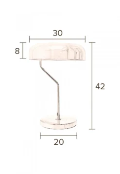 Bordslampa 'Eclipse' - Svart