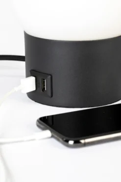 Bordslampa 'Urban Charger' - Svart
