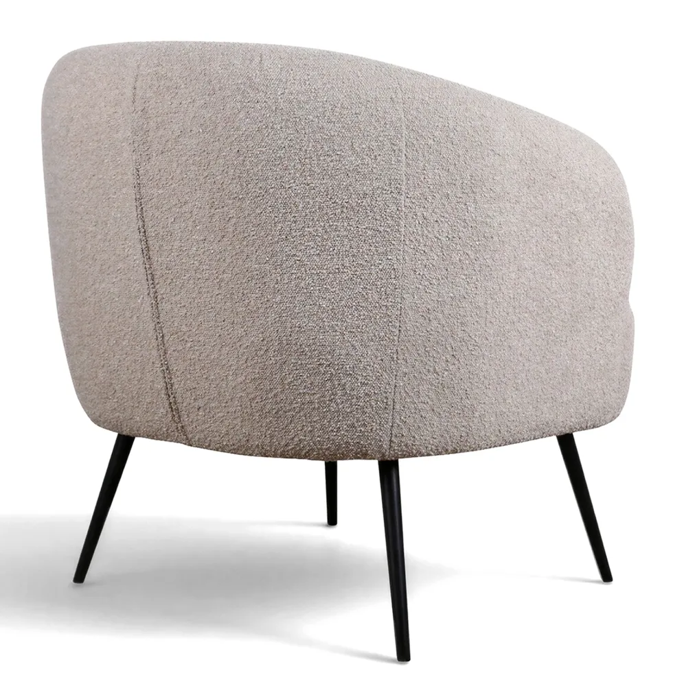Fåtölj 'Capri' - Beige/Bouclé
