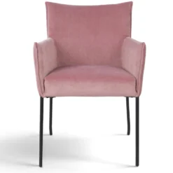 Fåtölj 'Dion' - Sammet/Rosa