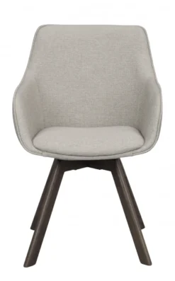 Karmstol 'Alison' - Beige/brun