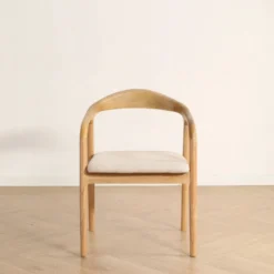 Karmstol 'Aspa' - Natur/beige
