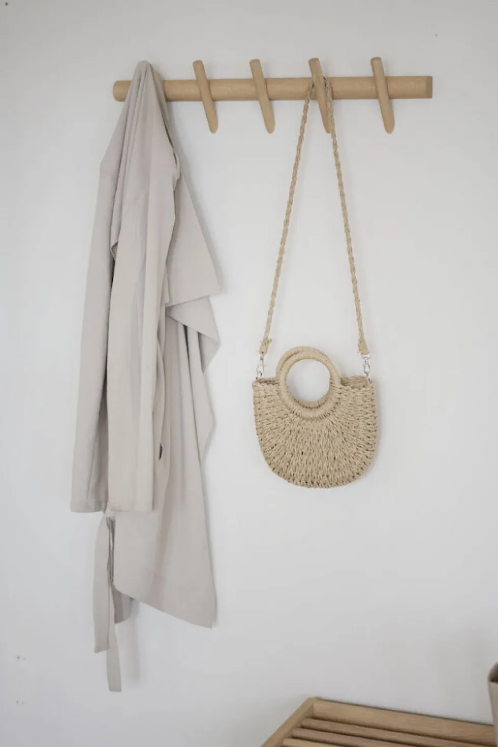 Kroklist 'Hillmond' 65cm - Ljus ek