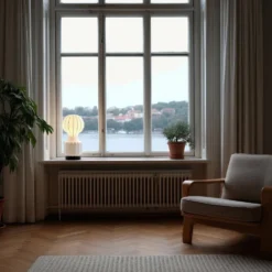 Lampa 'Senigallia' S - Vit/Svart