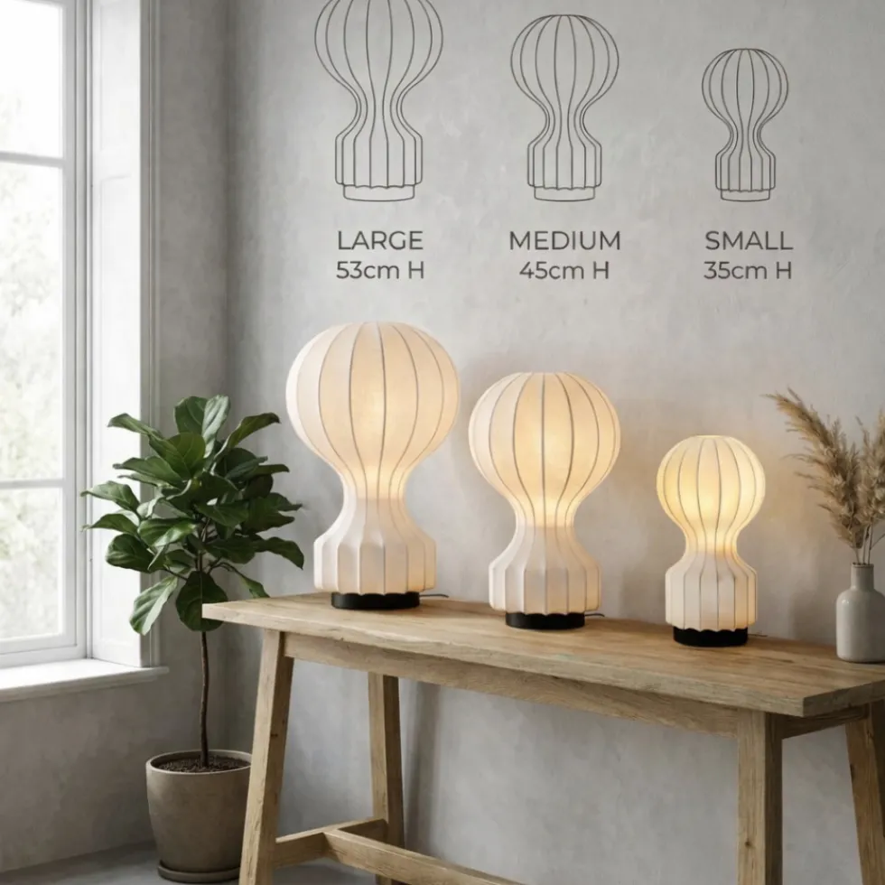 Lampa 'Senigallia' S - Vit/Svart