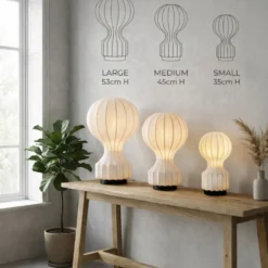 Lampa 'Senigallia' S - Vit/vit