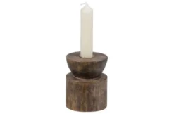 Ljusstake 'Aiden' - Brun
