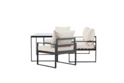 Loungeset 'Vico' - Svart