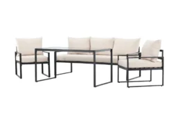 Loungeset 'Vico' - Svart