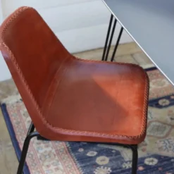 Loungestol Vintage - Läder/Järn