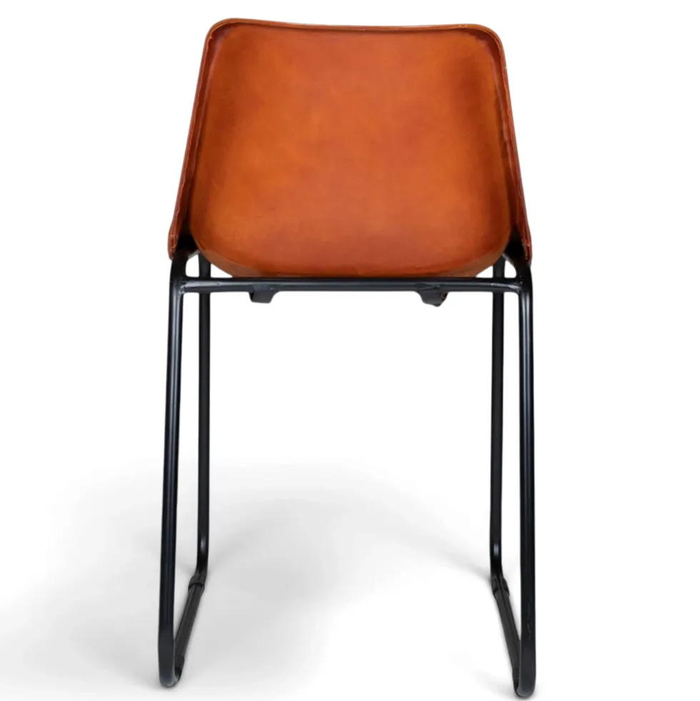 Loungestol Vintage - Läder/Järn