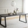 Matbord 'Brooklyn' 220x95cm - Mörkbrun/U-ben