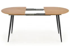 Matbord 'Colorado' 120-160cm - Natur/svart