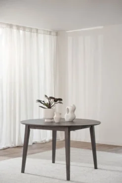 Matbord 'Filippa' Runt 120cm - Mörkbrun