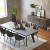 Matbord 'Fred' - Brun/Svart 240x100cm
