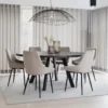 Matbord 'Fred' Runt 160cm - Svart