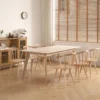 Matbord 'Line' 180x90 cm - Vitpigmenterad