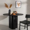 Matbord 'Orsa' Runt 110cm - Svart