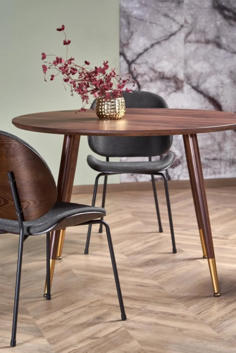 Matbord 'Prime' Runt 110cm - Valnöt