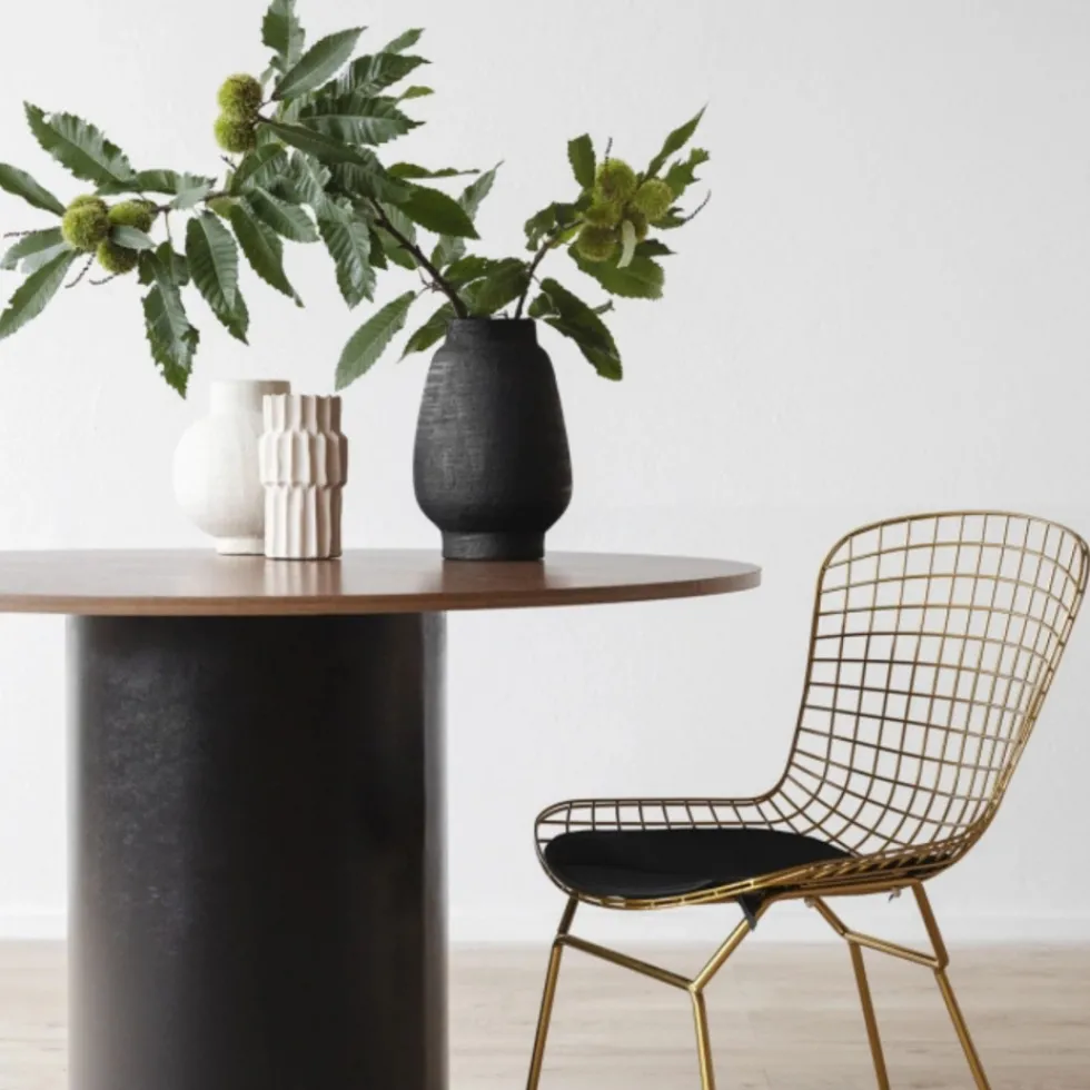 Matbord 'Rounded' Runt 120cm - Valnöt