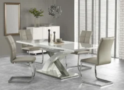 Matbord 'Sandor' 160-220cm - Vit