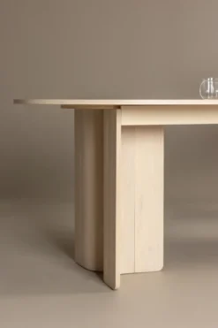 Matbord 'Tranemo' Ovalt 220x100x75cm - Vit