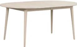 Matbord 'Tyler' Ovalt 170x105cm - Vitpigmenterad Ek