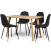 Matgrupp 'Nordisk Forma' - 1 Bord & 4 Stolar
