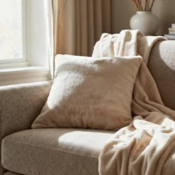 Pläd 'Aranga Super Soft Throw' 130x170cm - Beige