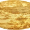 Rund matta 'Aranga Super Soft' - Orange