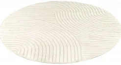 Rund Matta 'Devon' - Cream