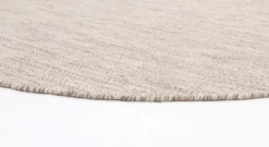 Rund matta 'Dhurry' - Beige