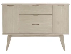Sideboard 'Filippa' 122x85cm - Ek/Vitpigmenterad