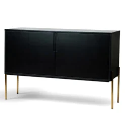 Sideboard 'Frölunda' - Svart/Guld