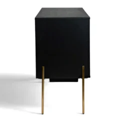 Sideboard 'Frölunda' - Svart/Mässing