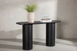 Sidobord 'Barkaby' 40x130cm - Svart