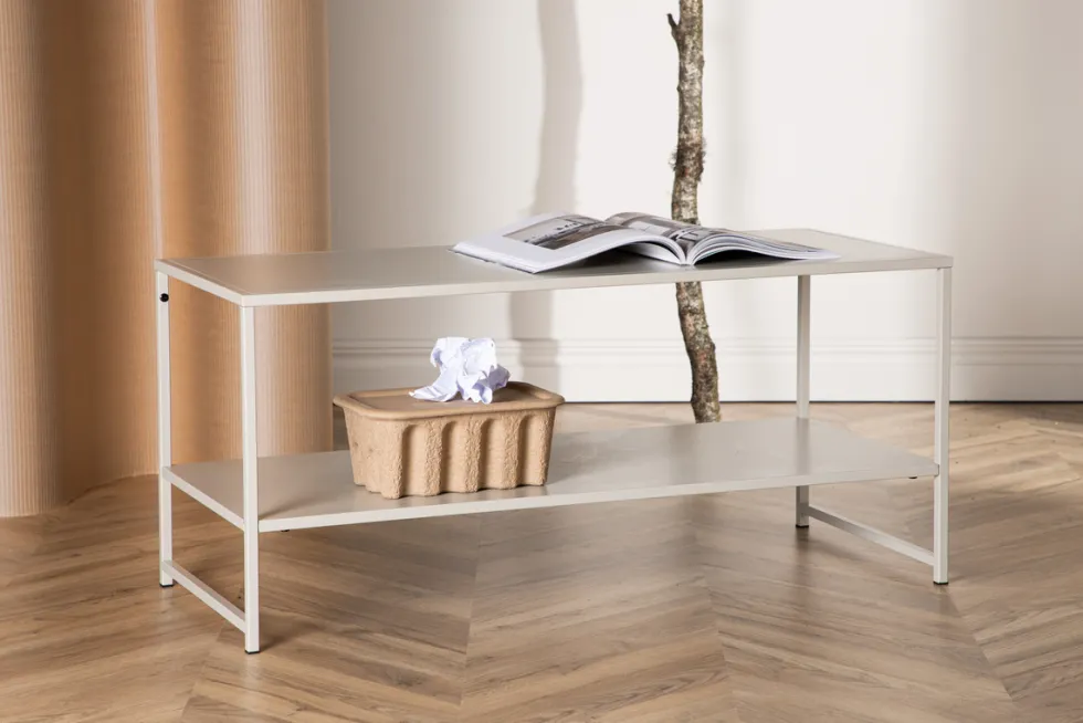 Sidobord 'Staal' - Beige