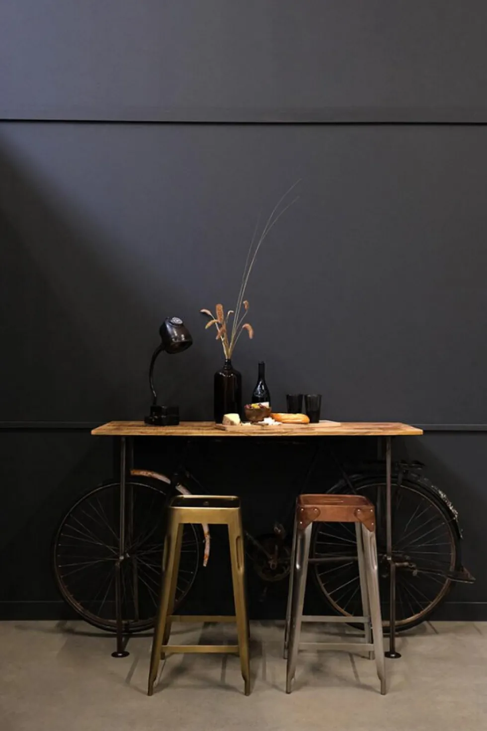 Sidobord Vintage bicycle - Trä/Järn