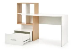 Skrivbord 'Grosso' - Vit/Natur