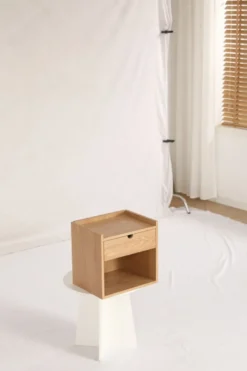 Sängbord 'Mellby' - Ek