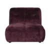 Soffa 'Giada' 1-sits - Plommon