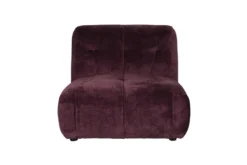 Soffa 'Giada' 1-sits - Plommon