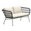Soffa 'Isola' - Svart/beige